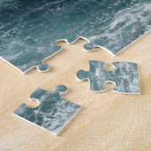 アルバの岩の多い海岸と青い海 ジグソーパズル (側面)