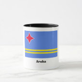 アルバの旗のマグ マグカップ (中央)