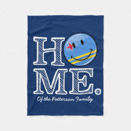 アルバの旗の微笑の家のウォーマー フリースブランケット