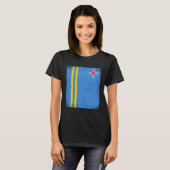 アルバの旗 アルバ Tシャツ (正面フル)