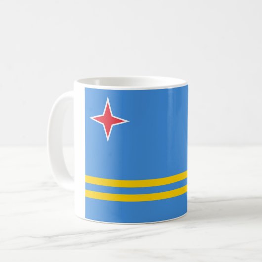 アルバの旗 コーヒーマグカップ (正面左)