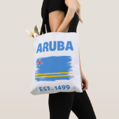 アルバの旗 トートバッグ (クローズアップ)