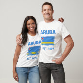 アルバの旗 Tシャツ (ユニセックス)