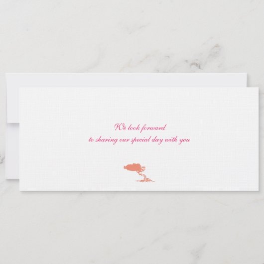 アルバの結婚式招待状への搭乗券 招待状 (裏面)