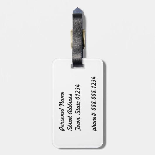 アルバのDivi Divi Tree ラゲッジタグ (裏面縦)