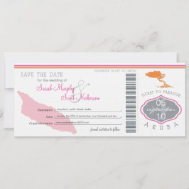 アルバへの搭乗券の保存 セーブザデート