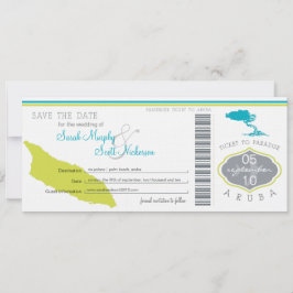 アルバへの搭乗券の保存 セーブザデート