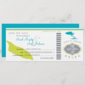 アルバへの搭乗券の保存 セーブザデート (正面/裏面)