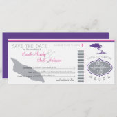 アルバへの搭乗券の保存 セーブザデート (正面/裏面)