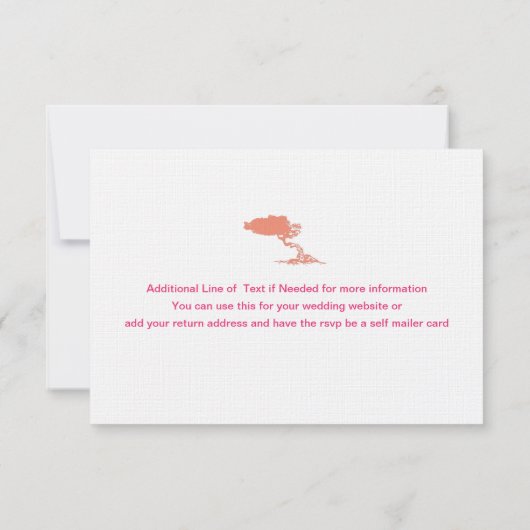 アルバへのRSVPの搭乗券 出欠カード (裏面)