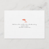 アルバへ出発する 搭乗券 への 返信 (裏面)