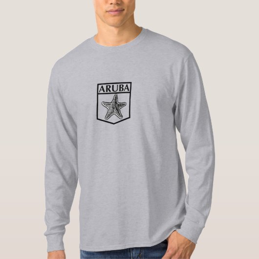 アルバアイランドデザイン – 基本長袖Tシャツ Tシャツ (正面)