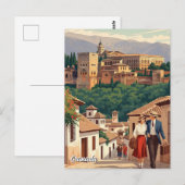 アルバイシン グラナダ スペイン 旅行 ポストカード (正面/裏面)