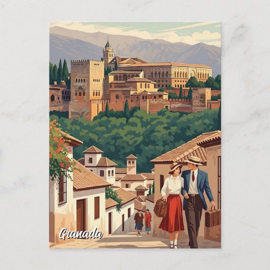 アルバイシン グラナダ スペイン 旅行 ポストカード (正面)