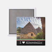 アルバカスタムロベロのトゥルーリの住居である文字 マグネット (正面/裏面)