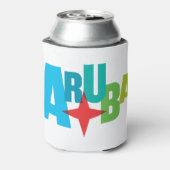 アルバカラフル文字withレッドスターデザイン 缶クーラー (缶裏面)