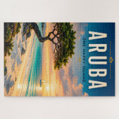 🌴 アルバカリブ海のビーチ エスケープ ☀️ ジグソーパズル (横)