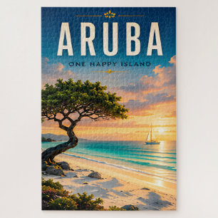 🌴 アルバカリブ海のビーチ エスケープ ☀️ ジグソーパズル