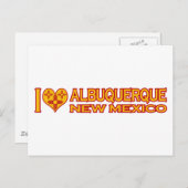アルバカーキが大好き、ニューメキシコ州 ポストカード (正面/裏面)