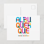 アルバカーキのニューメキシコ中世紀半ポップ・アートの期、アート、 ポストカード (正面/裏面)