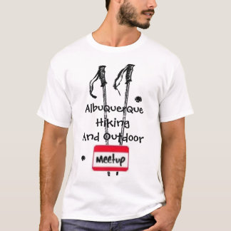 アルバカーキのハイキングおよび屋外のMeetup Tシャツ