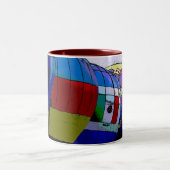 アルバカーキの気球のフェスタ ツートーンマグカップ (中央)