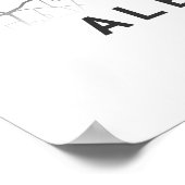 アルバカーキシティマップ ポスター (角)