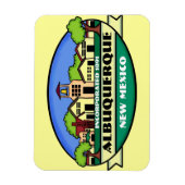 アルバカーキニューメキシコの町のお土産マグネット マグネット (縦)