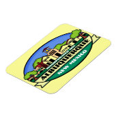 アルバカーキニューメキシコの町のお土産マグネット マグネット (左側)