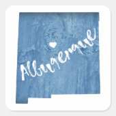 アルバカーキニューメキシコウッドグレイン スクエアシール (正面)