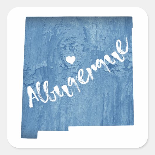 アルバカーキニューメキシコウッドグレイン スクエアシール (正面)