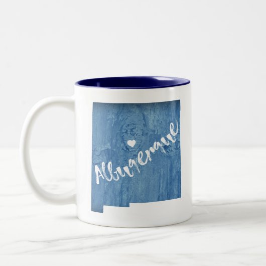 アルバカーキニューメキシコウッドグレイン ツートーンマグカップ (左)