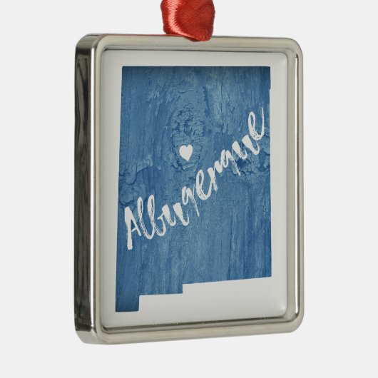 アルバカーキニューメキシコウッドグレイン メタルオーナメント (右)