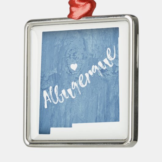 アルバカーキニューメキシコウッドグレイン メタルオーナメント (左)