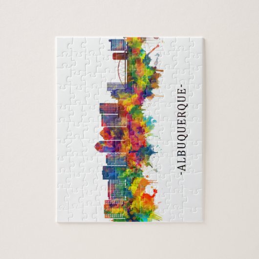 アルバカーキニューメキシコスカイライン ジグソーパズル (縦)