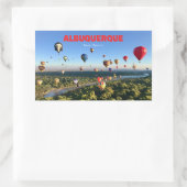 アルバカーキニューメキシコステッカーバルーンフェスティバル 長方形シール (バッグ)