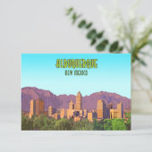 アルバカーキニューメキシコヴィンテージフラットカード (スタンド正面)