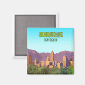 アルバカーキニューメキシコヴィンテージ マグネット (正面/裏面)