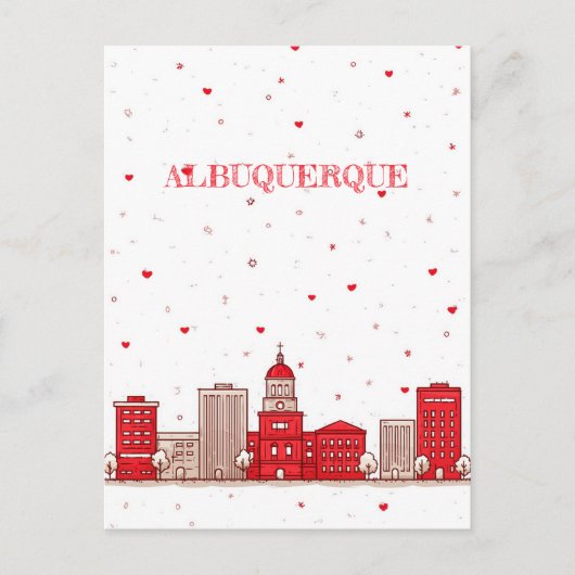 アルバカーキニューメキシコ旅行はがき ポストカード (正面)