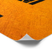 アルバカーキニューメキシコ金ゴールドスカイライン ポスター (角)