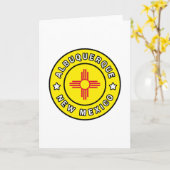 アルバカーキニューメキシコ カード (黄色い花)