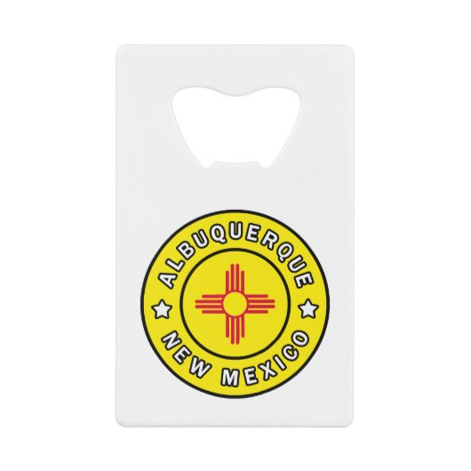 アルバカーキニューメキシコ クレジットカード栓抜き (正面)