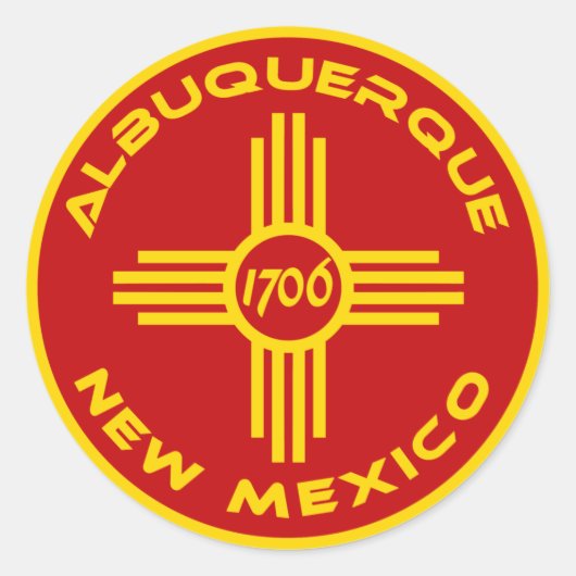 アルバカーキニューメキシコ ラウンドシール (正面)