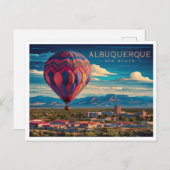 アルバカーキニューメキシコA熱気球 ポストカード (正面/裏面)
