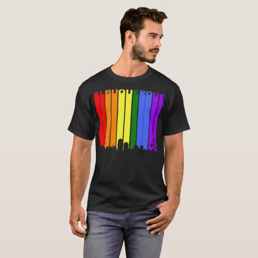 アルバカーキニューメキシコLGBTゲイプライド Tシャツ (正面フル)