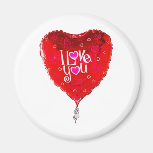 アルバカーキバルーン愛してる マグネット (正面)