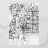 アルバカーキラブロケーター |結婚式の日付の保存 箔招待状 (裏面)