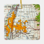 アルバカーキヴィンテージトッポマップ セラミックオーナメント (正面)