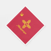 アルバカーキ国旗(ニューメキシコ) スタンダードランチョンナプキン (角)