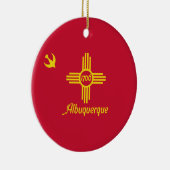 アルバカーキ国旗（ニューメキシコ） セラミックオーナメント (右)